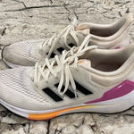 Adidas  Women's Eq21 Running‎ Shoes- in size 9. White, pink and orange Photo 0