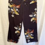 Madewell  Womens XS Satin Pajama Jumpsuit‎ In Blooming Oasis Purple Floral Collar Photo 2
