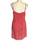 Fashion Bug Y2K  Women's Size 10 Red Floral Spaghetti Strap Mini Dress Photo 2