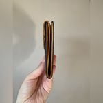 Hunting World Women’s Vintage Leather and Nylon Black and Brown Compact Wallet Photo 12