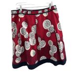 Talbots Red Mandala Pattern Pleated Aline Skirt Womens Type Size 16 Photo 1