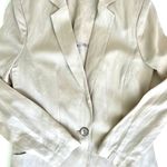 Elaine Kim Cupro Fitted Blazer in Taupe Size 4 Photo 3