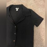 Bozzolo  Black Ribbed Knit Top Photo 1