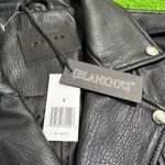 BLANK NYC Women's Small Black Vegan Faux Leather Moto Biker Jacket Zip Up NEW Photo 3
