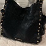 Michael Kors Black Shoulder Bag with Gold Studs Photo 1