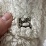 Calvin Klein Fleece Sherpa Polyester Cream Vest with Pockets - sz L Photo 5