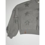 Simply Southern Gray Star Sweater cropped Long Sleeve Crew Neck Women's M NWT Photo 10