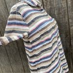 Quiksilver  Blouse Womens Linen Half Button Up Loose Fit Shirt Size XS Photo 8