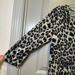 Heimish USA Grey/Black Animal Print 3/4 Sleeve Dress size S Photo 3