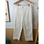 Marine layer  White Bridget Slim Wide Leg High Rise Crop Pants - Size - 4 Photo 7