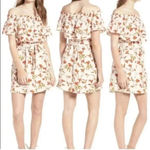 Lovers + Friends  Floral Off The Shoulder Ruffle Dress Size Medium M Photo 1
