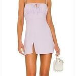 MORE TO COME Sarai Slit Mini Dress in Lavender XL Purple Photo 0