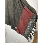 Cine Anthropologie Open Front Boho Crochet Fringe Geometric Cardigan Sweater M Green Size M Photo 6