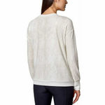 Mondetta  White Jacquard Sweatshirt Women’s Small | Cozy Winter Neutral Photo 3