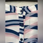 Anthropologie  Yumi Kim Bermuda Hyde Pretty Chic Blue/Pink Stripe Maxi Skirt; M Photo 2