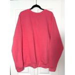 Pacific & Co Rose Pink Hamptons Embroidered Long Sleeve Crew Sweatshirt Sz Large Photo 4