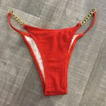 SheIn red bikini gold chain accent Photo 1