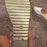 Women's White Wedge Sandals Size 7.5 Photo 2