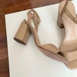 Antonio Melani Nude Minimalist Stiletto Heels with Ankle Strap Photo 5