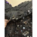 Vintage 80s Flirtations by Alfred Angelo Black Purple Sequin Prom Dress Party S Photo 8