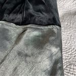 Maurice's Vintage  Black Velvet Metallic Gray Prom Dress 3 4 Goth 90s Empire Waist Photo 5