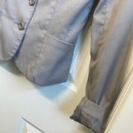 Padded shoulders Grey Blazer | Size 2 Gray Photo 6