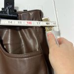 Abercrombie & Fitch Dark Brown Ultra high Rise Brown 90s straight leg 16 short Photo 6