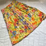 Royal Silk Vintage Floral Maxi Skirt Yellow Size undefined Photo 5