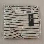 Lulus Boca Black & Ivory Striped Twisted Back Tee, XS Photo 7
