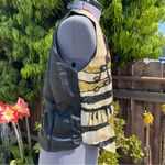 Vintage Musical Beaded Sequined Vest Ana Mori size M Black Size M Photo 2