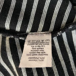 Madewell Black White Stripe Gallerist Fit Flare Dress Small Photo 12