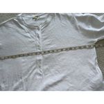 Madewell Womens Relaxed Bombay Henley Long Sleeve Knit Top White Size L NU850 Photo 6