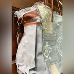 NWT Myra Bag Nautical Canvas Tote with Leather Accents Blue Photo 2