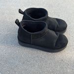 Madden Girl Platform Sherpa Lined Ankle Slippers Black Faux Suede Booties Sz 9 Photo 2
