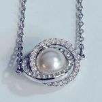 Swavorski Swarovski Off White Pearl Crystal Pendant Photo 7