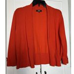 Premise  Studio Women’s Red Open Cardigan Knit Rayon Nylon 3/4 Sleeve‎ Sweater XL Photo 1