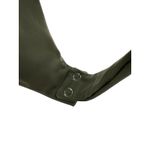 Nuuds XL Olive Green Scoop Neck Long Sleeve Thong Bodysuit Minimalist Chic Photo 5