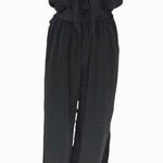 Dress Forum Womens Halter Tie Waist Cut-Out Sleeveless Jumpsuit Black Medium NWT Photo 2