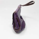 ELIZABETH ARDEN Vintage Purple Snakeskin Clutch Photo 4