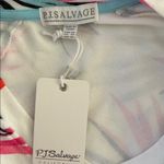 PJ Salvage Long Sleeve Cozy Loungewear Top, White with Pink Black, Size XS, NWT Photo 4