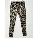 Veronica Beard Leopard Coated Print Mid Rise Skinny Brooke Jeans Size 26 Size 2 Photo 2