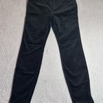 Vineyard Vines Corduroy Pants Womens 8 Black High Waisted Skinny Pants Photo 0