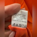 L'Academie  The Fleur Orange Blazer Small Satin Photo 4