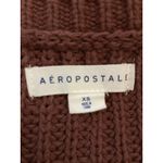 Aeropostale  Brown Sweater Jr XS Cold Shoulder Long Sleeve Rust Academia Neutral Photo 4