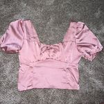 Love Tree pink silk top Photo 1