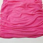 superdown Emmie Mesh Mini Dress in Hot Pink Small Photo 3