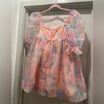 SheIn Pastel Rainbow Puff Sleeve Tulle Fairy Princess Costume Cosplay Mini Dress - LP Photo 9