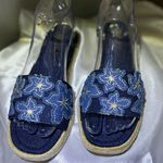 Avon Size 7 Summer Slides Blue Photo 2