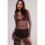 Free People  Lady Lux Maxi Slip Dress Layering Dark Gull Grey XS NWT MSRP $88 Photo 3