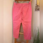 Lands' End Women's Mid Rise Classic Straight Leg Chino Ankle Pants PINK 6 Photo 5